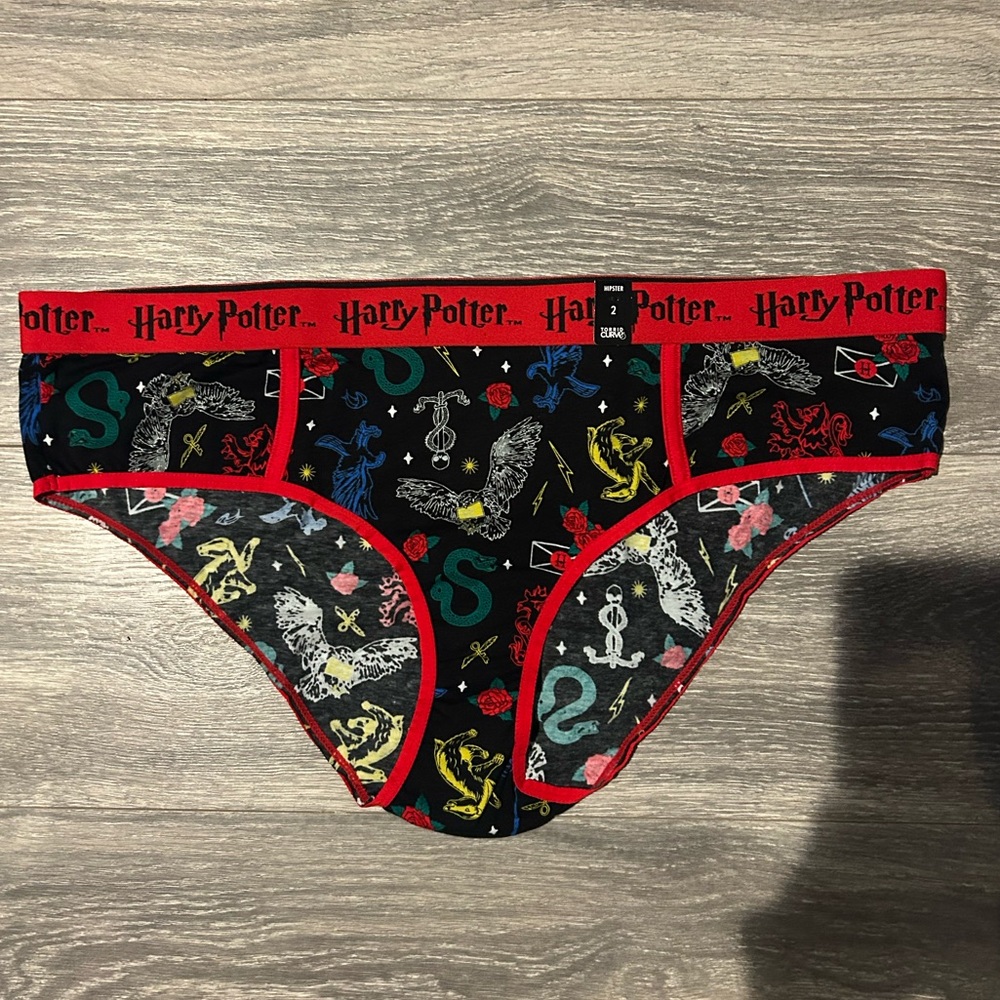 Torrid Kids Briefs - Black with Red and Multicolor Harry Potter Design